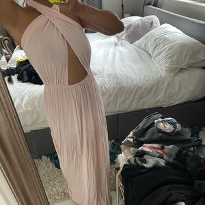 Light pink maxi dress